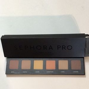 Sephora pro pro pigment palette warm matte 6 colors included